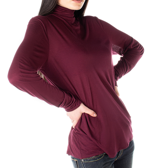 TORY BURCH PLUM BLOUSE | WOMENS SIZE L - Picture 3 of 5